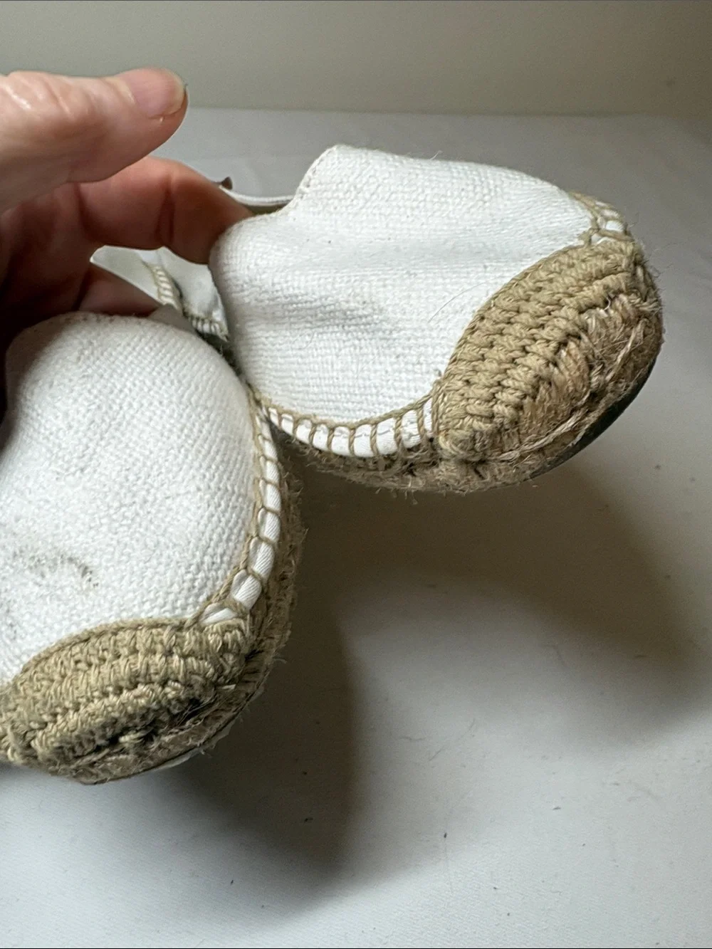 Sperry White Textile Espadrille Flats Size 7 1/2